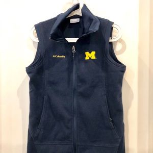 Michigan Columbia fleece vest size M